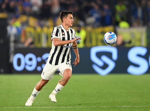Paulo Dybala of Juventus during the Coppa Italia Final match between Juventus and FC Internazionale at Stadio Olimpico on May 11, 2022 in Rome, Italy. (Photo by Francesco Pecoraro/Getty Images)