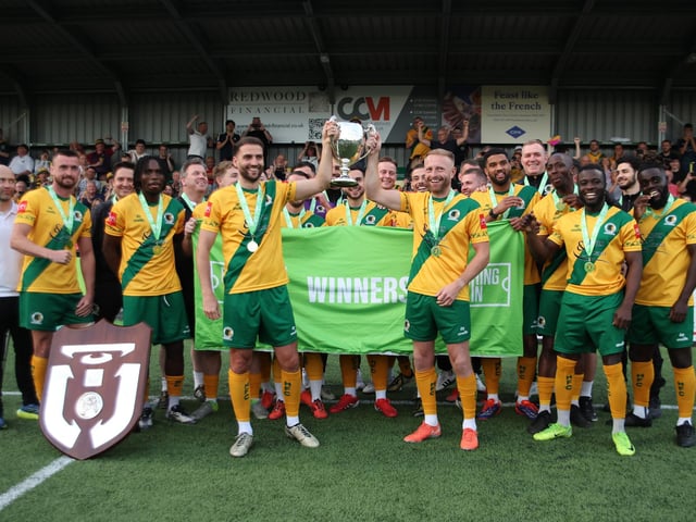 Natalie Mayhew's pictures of Horsham FC's Isthmian League title celebrations
