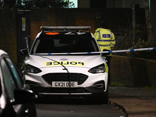 There was a heavy police presence in Worthing town centre