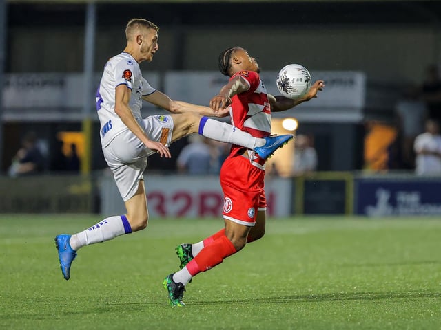 Action from Eastbourne Borough's 2-1 National South win at Havant