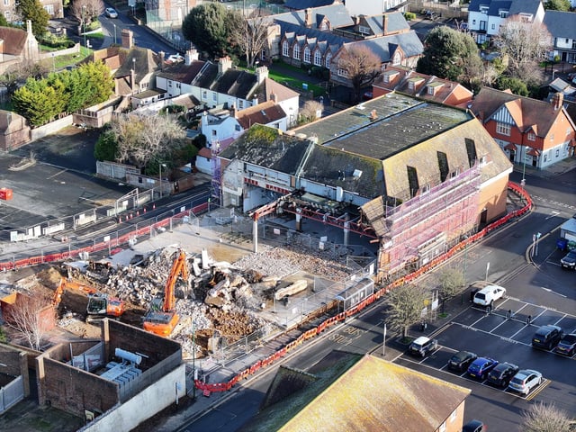 New pictures show huge chunk of former West Sussex superstore has been ...