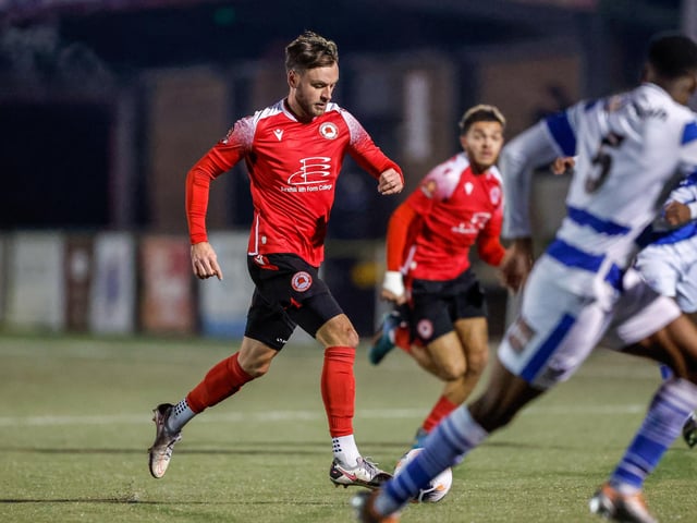Action from Eastbourne Borough's draw at home to Oxford City in National League South