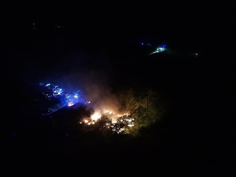 ESFRS said the incident was escalated to six appliances. Photo: Dan Jessup