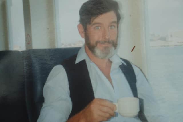 Vince Ruttledge enjoying a well-earned cuppa about 20 years ago