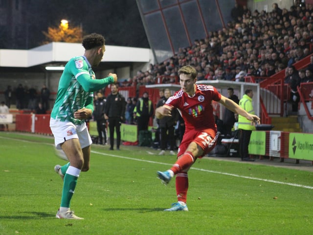 Action from Crawley Town's win over Swindon Town in Matthew Etherington's first game in charge. Picture by Cory Pickford