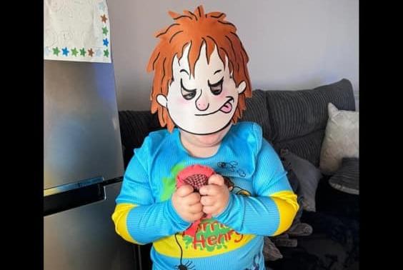 Keeleigh Langham sent in this picture of four-year-old Leo dressed as Horrid Henry
