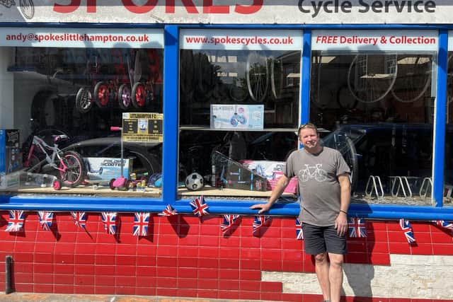 Andrew Sleeman, from Spokes Cycles, said he had 'reservations about the scheme' when it was first proposed but the new look is 'making a big difference in brightening up the town'.