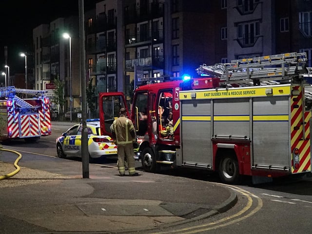 There were ‘no reports of casualties’ at an ‘accidental fire’ on the second floor of a commercial building in Eastbourne, East Sussex Fire & Rescue Service have confirmed.