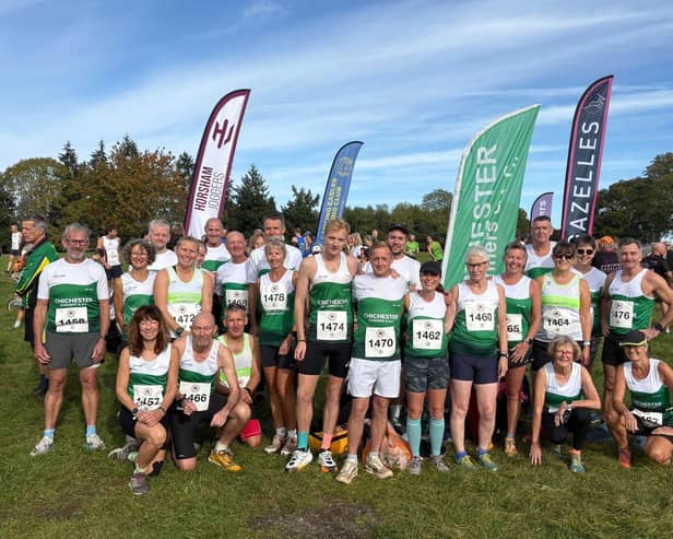 The Chichester Runners squad at the Ardingly Amble | Picture via Mikeey Kwoka