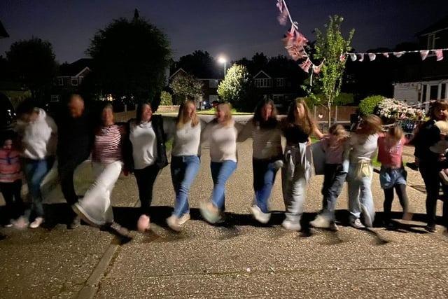 About 150 people took part in a street party in Willowbed Drive There was a quiz, tombola, karaoke and line dancing. It looks like so much fun was had by all. Photo: Sarah Lawler