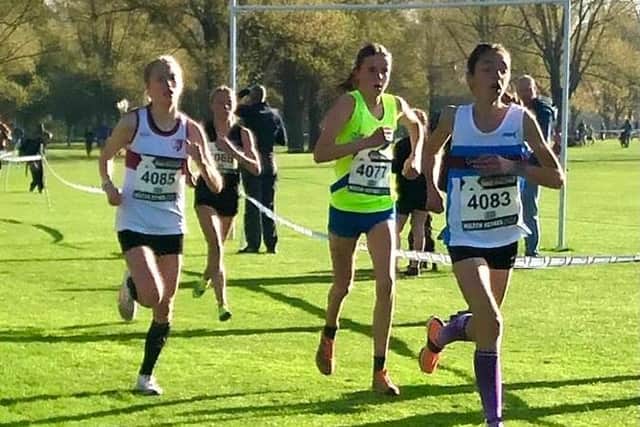 Eastbourne Rovers' Raya Petrova ran superbly in her first race at this level