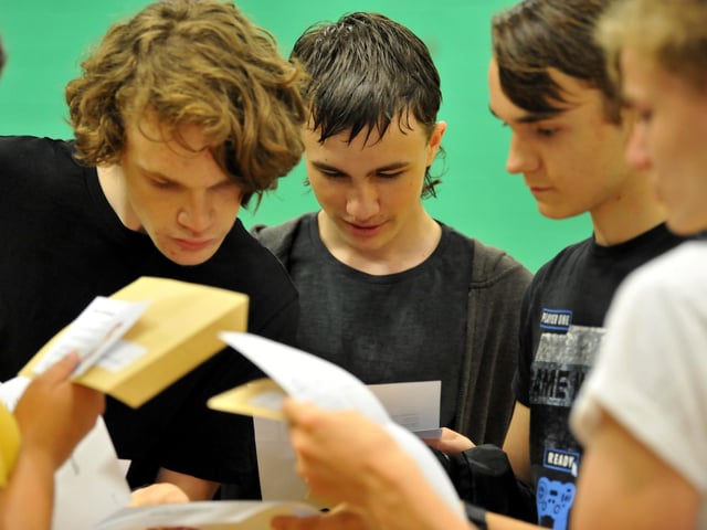 GCSE results day at The Sir Robert Woodard Academy, Lancing