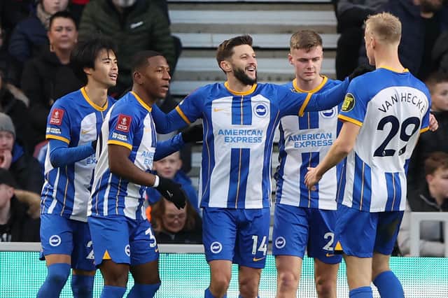 Brighton defeated Middlesbrough 5-1 in the third round of the FA Cup (Photo by NIGEL RODDIS/AFP via Getty Images)