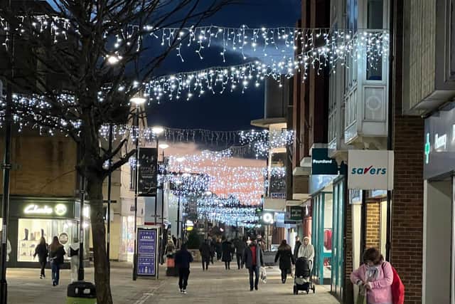 Shoppers in Worthing are being asked to support local businesses this Christmas. Photo: Eddie Mitchell