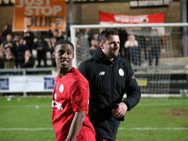 Action from Worthing's win at Dartford