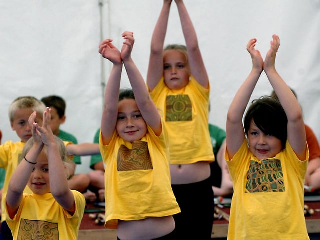 Sompting Village Primary School at a dance and music performance in June 2009