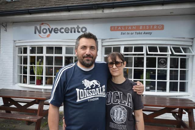Novecento Italian Bistro in Little Common is opening for the first time on June 28 from 10am. L-R: Owners Davide Fragiello and Lucia Giovanditto.