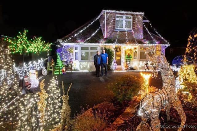 The Kings' Christmas display last year at their home in Cottingham Avenue, Horsham