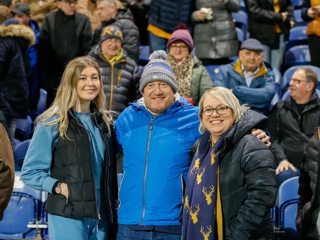Mansfield Town fans ahead of the 2-1 win over Exeter City.