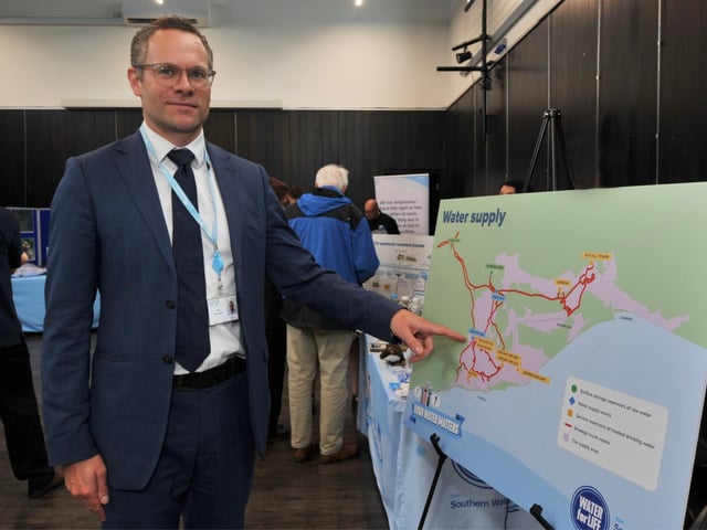 Southern Water's Your Water Matters event at Stade Hall in Hastings on September 5 2024. Pictured: Tim Mcmahon, Managing Director for Water at Southern Water.