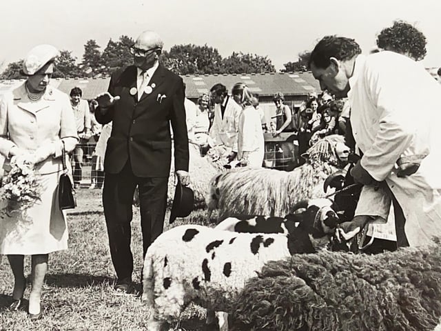 Her Majesty at the South of England Show in Ardingly in 1984