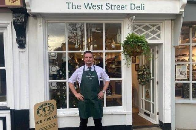 West Street Deli owner Jonathan Jones will be offering discounts to workers in and around Chichester