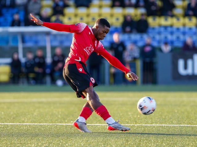 Action from Eastbourne Borough's 2-1 Boxing Day win at Havant and Waterlooville in National League South