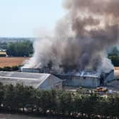 In Pictures: Fire service tackle blaze at waste transfer site in Ford