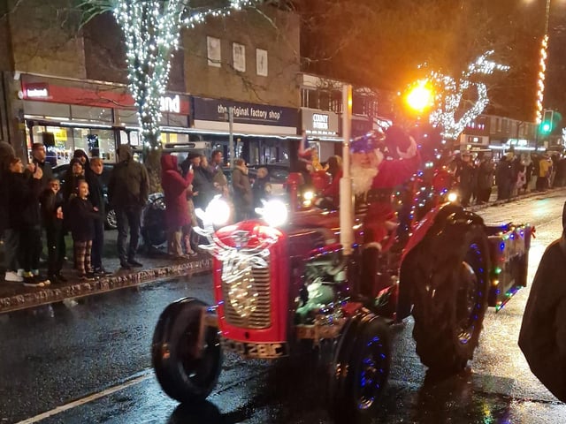 The Arundel Illuminated Tractor Run 2025 in Rustington, which it was visiting for the first time