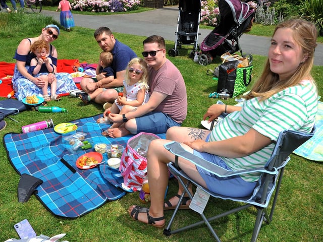 Fun and games in Denton Gardens at the community picnic
