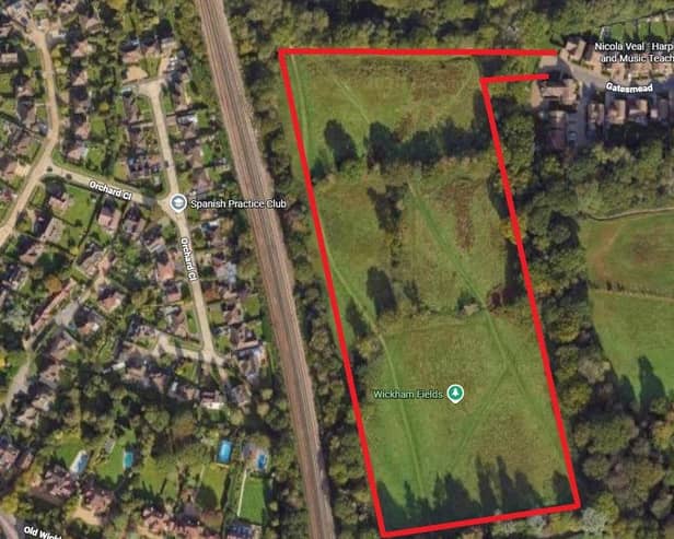 Crest Nicholson Operations wants to build 49 homes with open space and associated infrastructure on land west of Gatesmead in Haywards Heath. Photo: Google Maps
