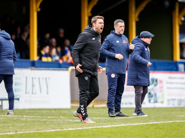 Eastbourne Borough recovered from 2-1 down at half-time to win 3-2 at St Albans City. Picture by Lydia Redman