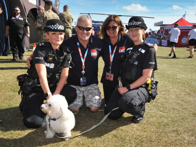 Start of Airbourne 2024 on August 15 in Eastbourne - Static displays on Western Lawns as the event opened to the public.