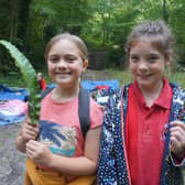 Children turn nature detectives in the South Downs National Park Pic: Jeff Travis