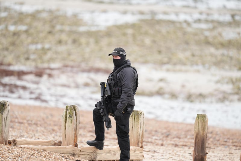 Sussex Police said officers were called to Goring-by-Sea this morning (Monday, October 23) ‘following reports of suspected drugs washing up on the beach’.