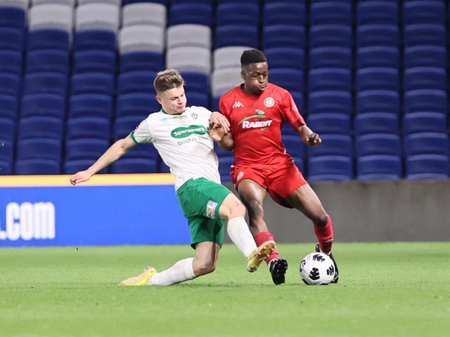 Action and celebrations as Worthing take on Bognor Regis Town in the Sussex Senior Cup final at the Amex Stadium - and win 8-7 on penalties