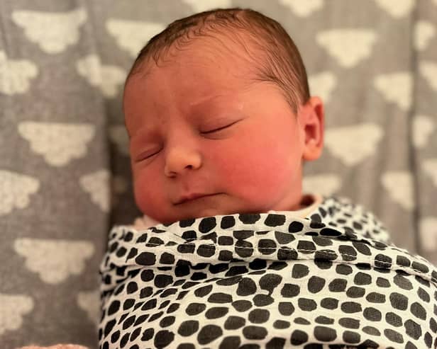Liz and Davey Perry from Burgess Hill said Mirabelle Perry was born at 12.34am on December 25 at Princess Royal Hospital