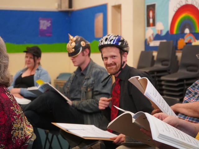 LPOS Musical Productions rehearsing 'Patience' for their 70th birthday celebrations