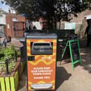 One of the eight new bins installed in Bognor Regis town centre