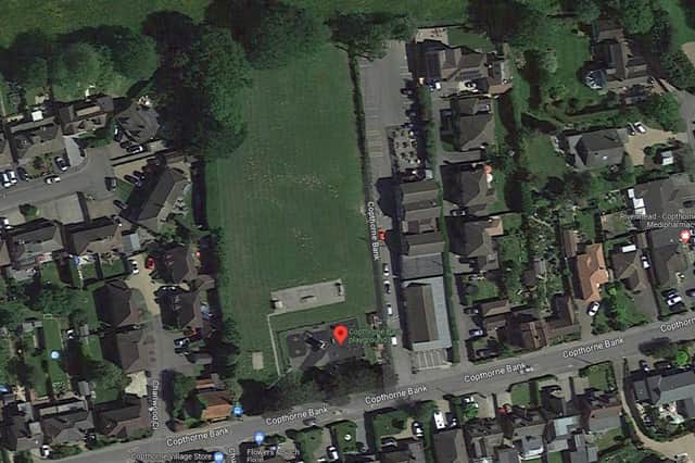 An application has been submitted to Mid Sussex District Council for a new multi-use games area in Copthorne. Photo: Google Maps