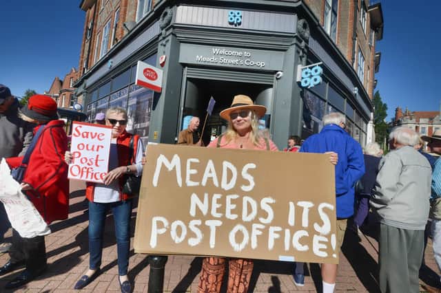 Protests for a Post Office in Eastbourne