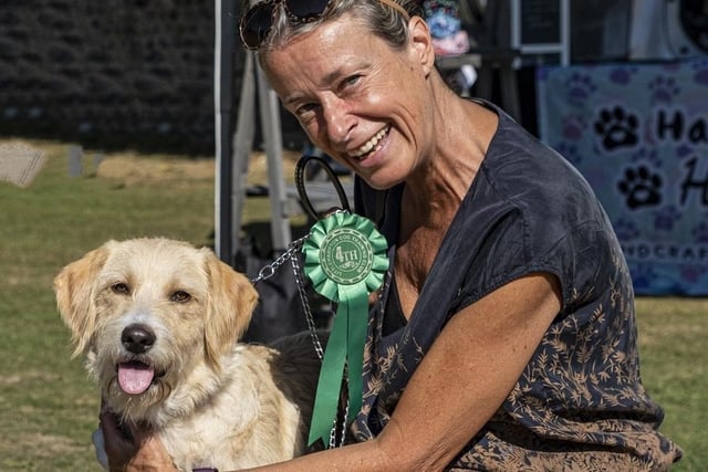 Fourth place winner at Littlehampton Dog Training Club’s fun dog show at East Preston and Kingston Horticultural Society flower show