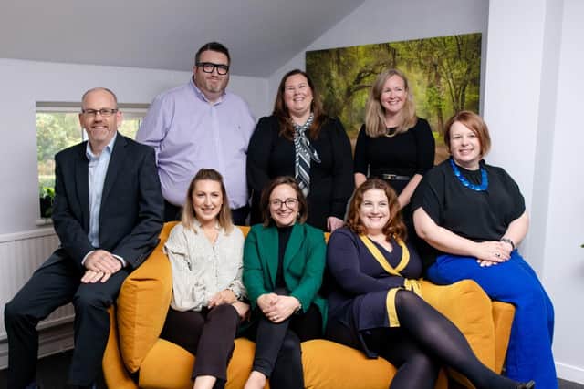 The Hive HR Solutions team celebrate in their new Roffey Park offices 