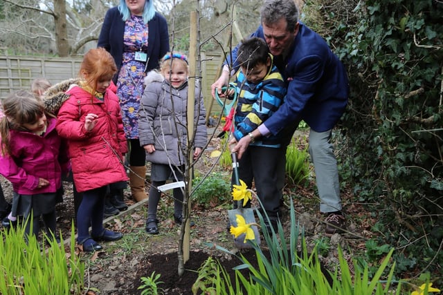 Never too young to plant a tree.