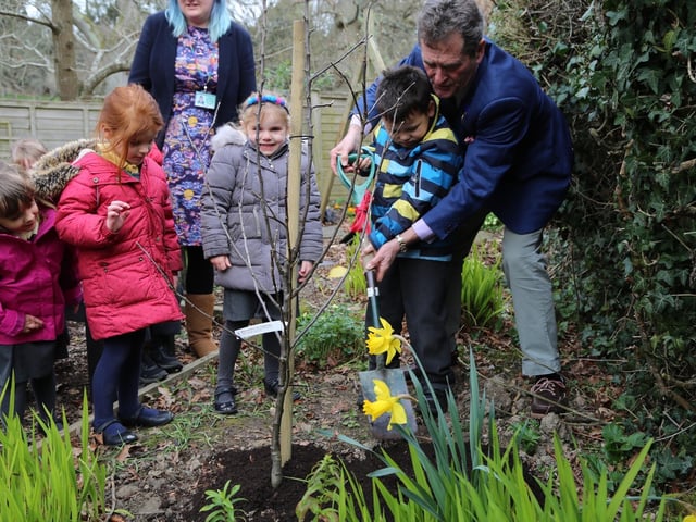 Never too young to plant a tree.