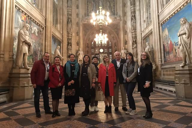 A group of seven Ukrainian women were invited to visit Westminster to meet Worthing MPs.