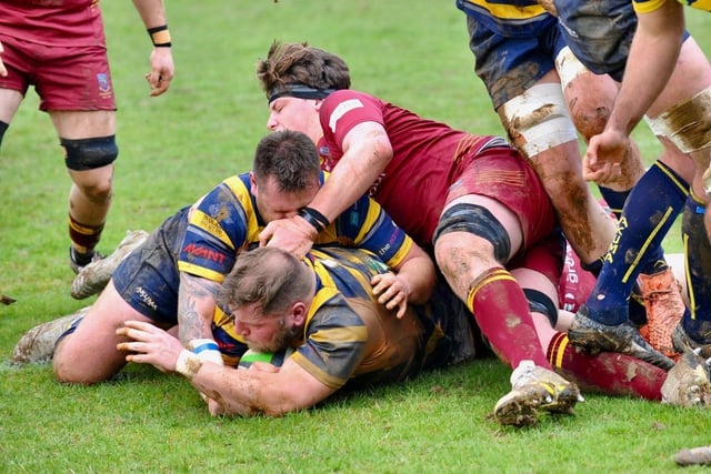 Action from Worthing Raiders' win over Westcliff at Roundstone Lane in National two east