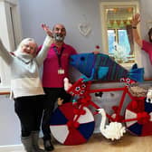 From left, Eva Boyle, activity champion Jules Engelsman, Anna Lucas, East Preston Yarnbombers chair Mary Allen and Julie Doidge, Mary’s sister. Picture: Shaw healthcare