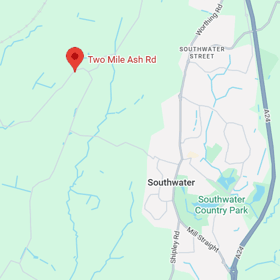 Southwater Parish Council shared an alert advising that Two Mile Ash Road would be closed for at least 24 hours. Photo: Google