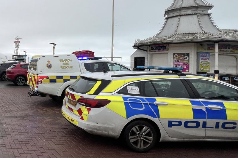 Emergency services on scene at Brighton seafront incident